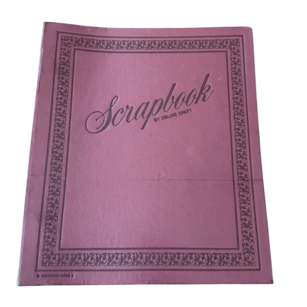 VTG Scrapbook Picture Photograph Album Deluxe Craft Blank Pages USA Made‎ READ